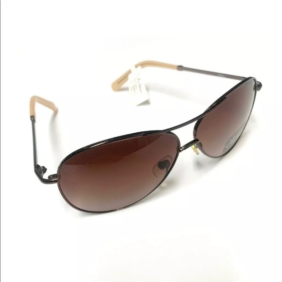 Cole Haan Aviator Sunglasse Brown C669 51 - Picture 3 of 4